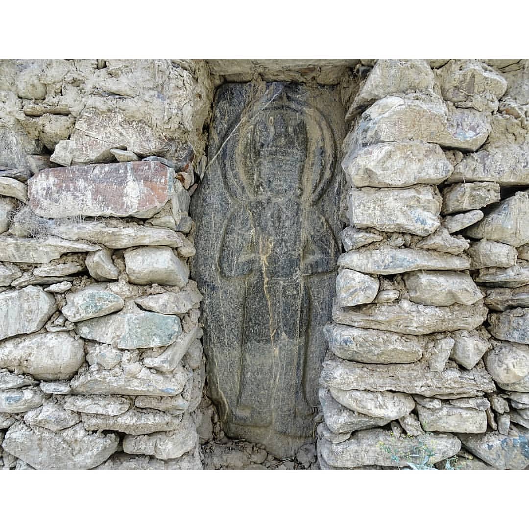 Buddhist Rock Carving in Zanskar