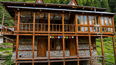 Traditional stone-and-timber construction creates resilient mountain homes responsive to climate, terrain, and local craftsmanship