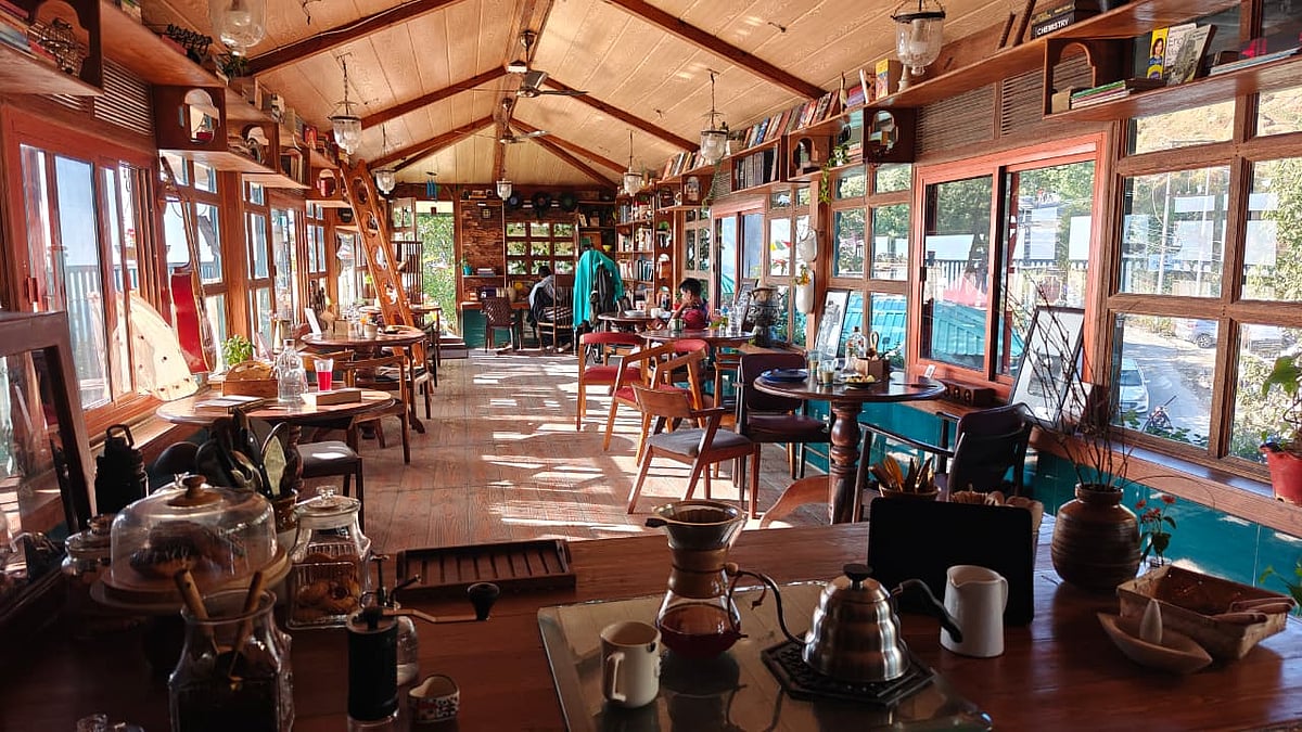 The inside of the cafe