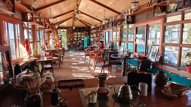 The inside of the cafe