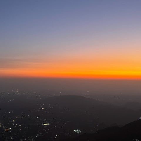 Mussoorie's famed Winter Line