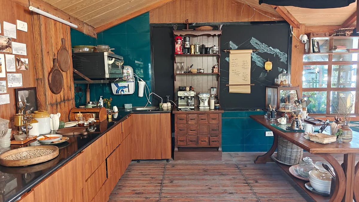 The kitchen which also features in the film