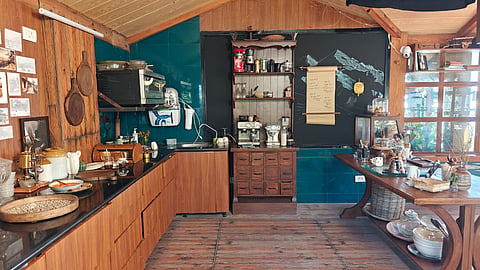 The kitchen which also features in the film