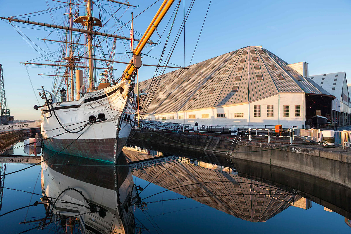 HMS Gannet at The Historic Dockyard Chatham