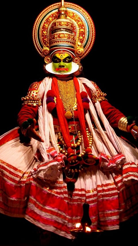 Kathakali, the best-known of Kerala's performing arts