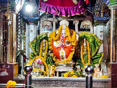 Lord Ganesha idol at Trinetta Ganesh Temple