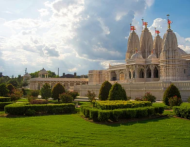 Unsplash : The BAPS Swaminarayan Hindu Mandir is set to open in September (representational)