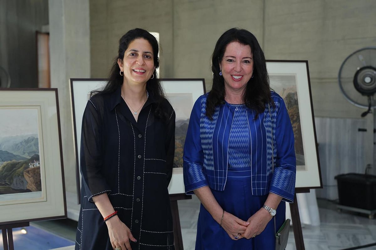 Janhavi Prasada, Founder of Himalayan Echoes, with H.E. Maya Tissafi, Ambassador of Switzerland to India and Bhutan, at the Curtain Raiser event in Delhi