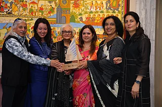 Supplied : Guests at the Curtain Raiser for Himalayan Echoes 11th edition, held at the Swiss Embassy in New Delhi