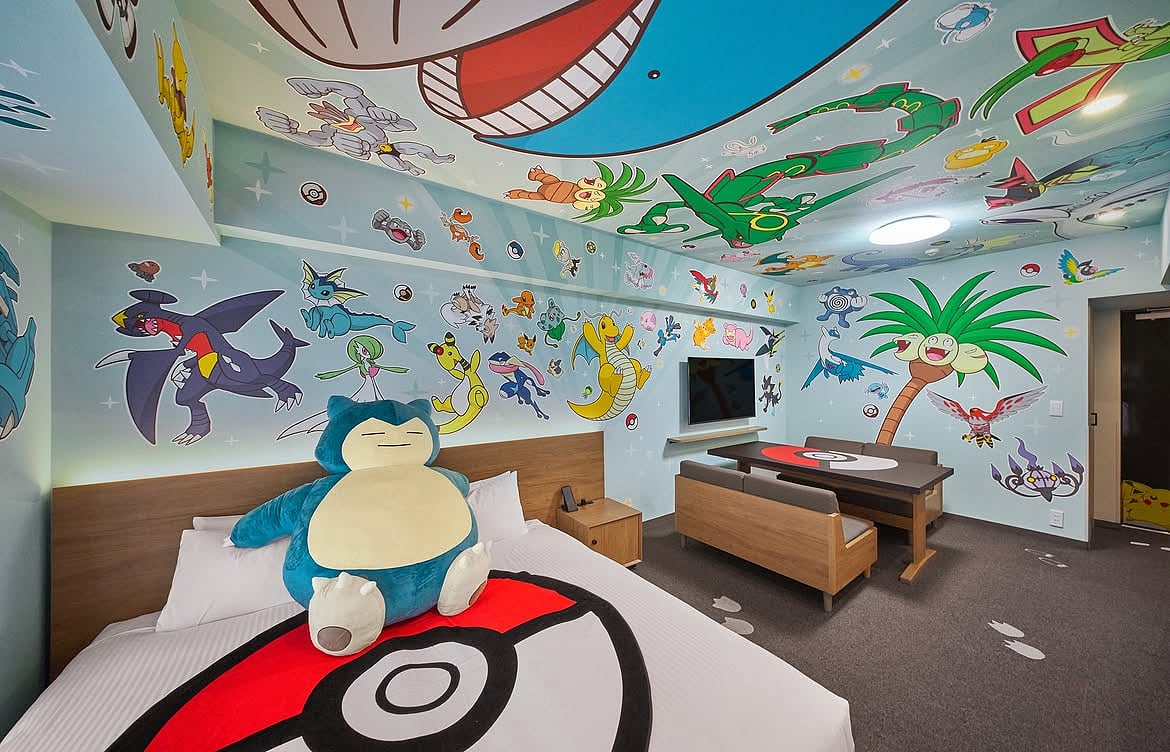 A room at MIMARUs Pokemon hotel