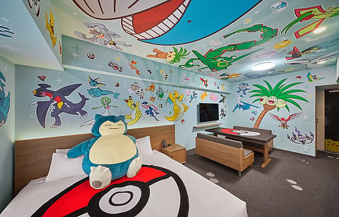 A room at MIMARU's Pokemon hotel