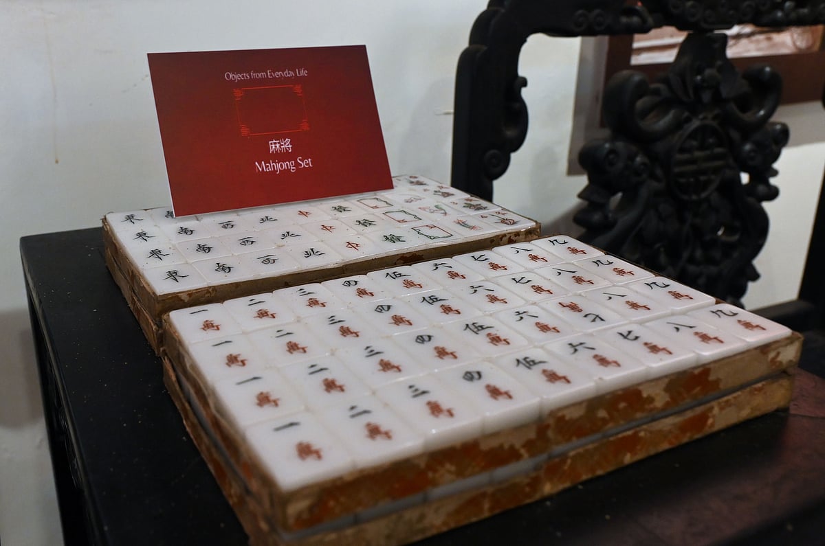 Mahjong sets at the Cheenapara Heritage Gallery
