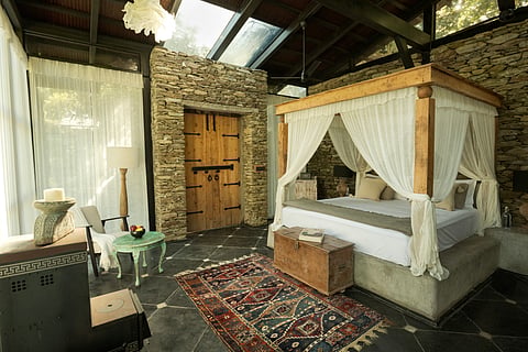 The Sen-Suite, the largest of the four suites at the retreat