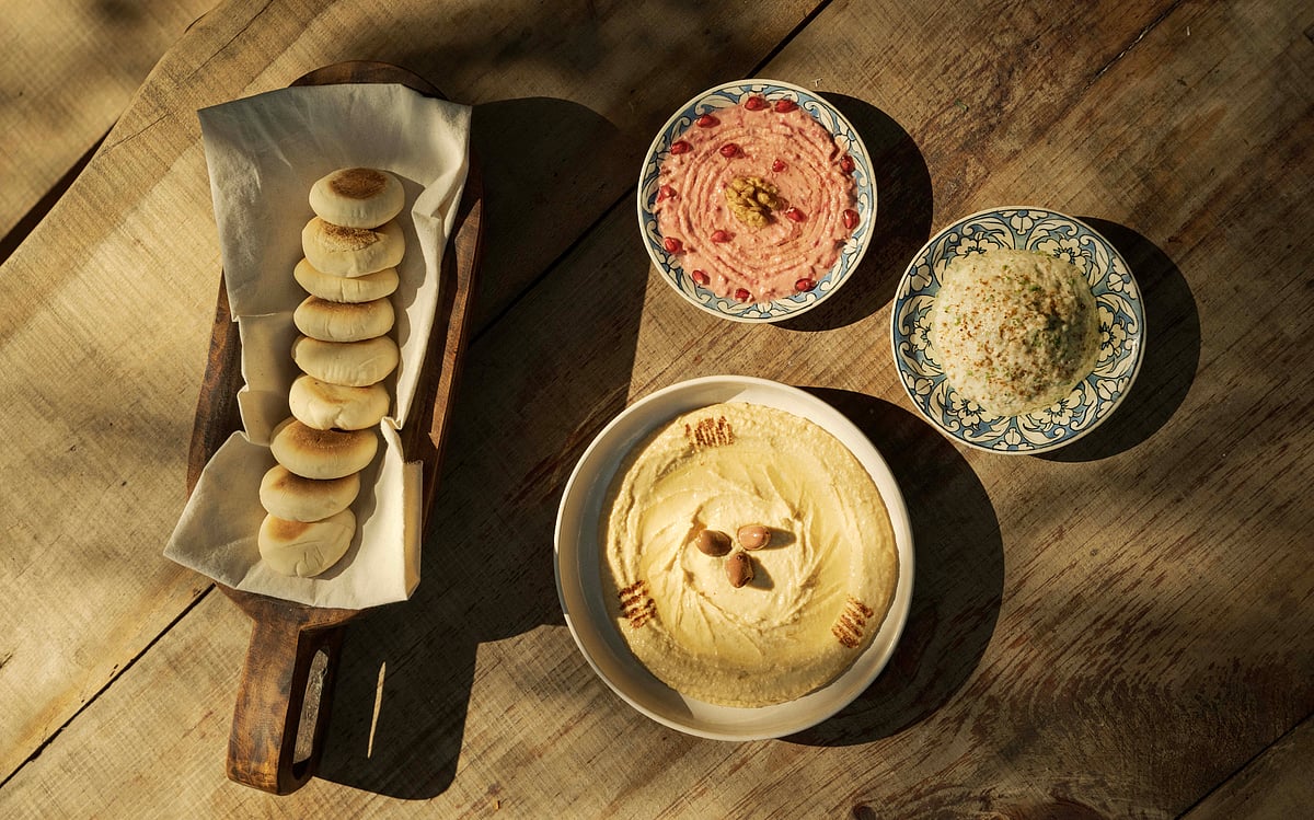 A mezze platter served as part of The Sen’s dining programme