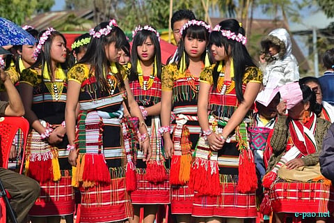 Traditional attire worn during Gaan Ngai