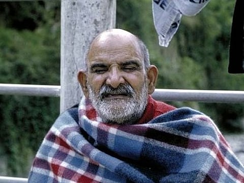 A still of Neem Karoli Baba