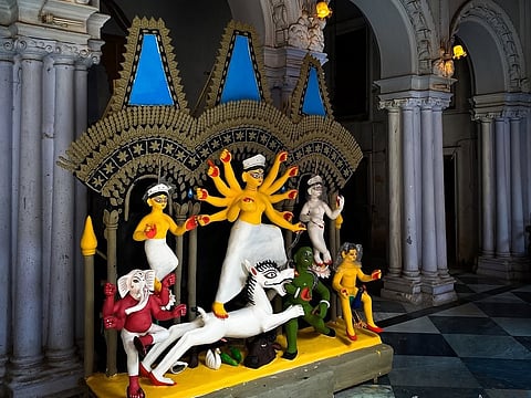 The idols at Darjeepara Mitra Bari