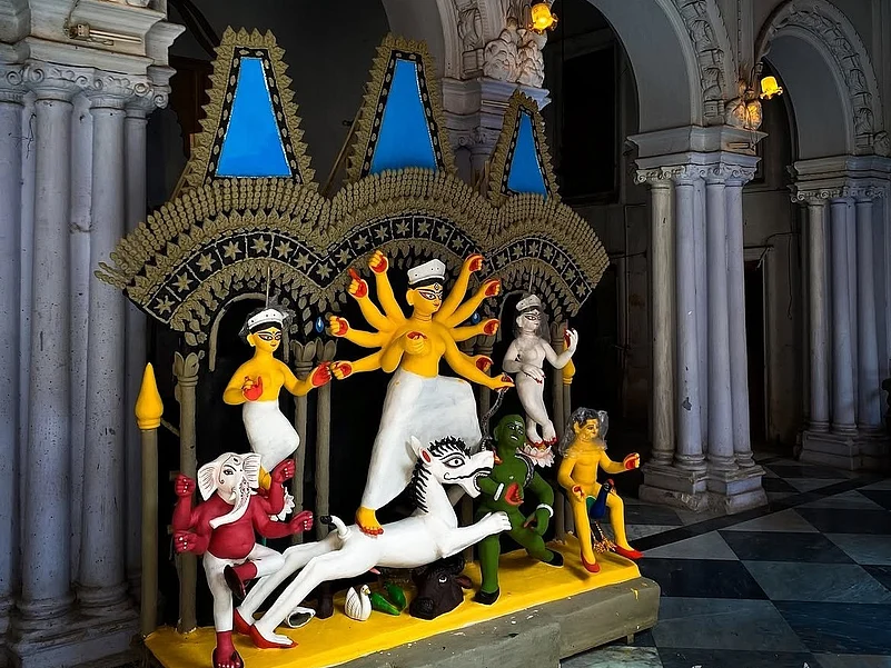 The idols at Darjeepara Mitra Bari