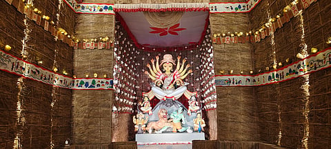 A sarbajanin Durga Puja in North Kolkata