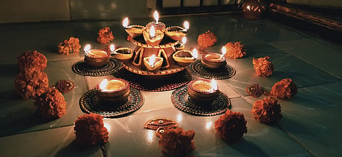Clay lamps are lit across streets and homes as Tamil Nadu celebrates Karthigai Deepam