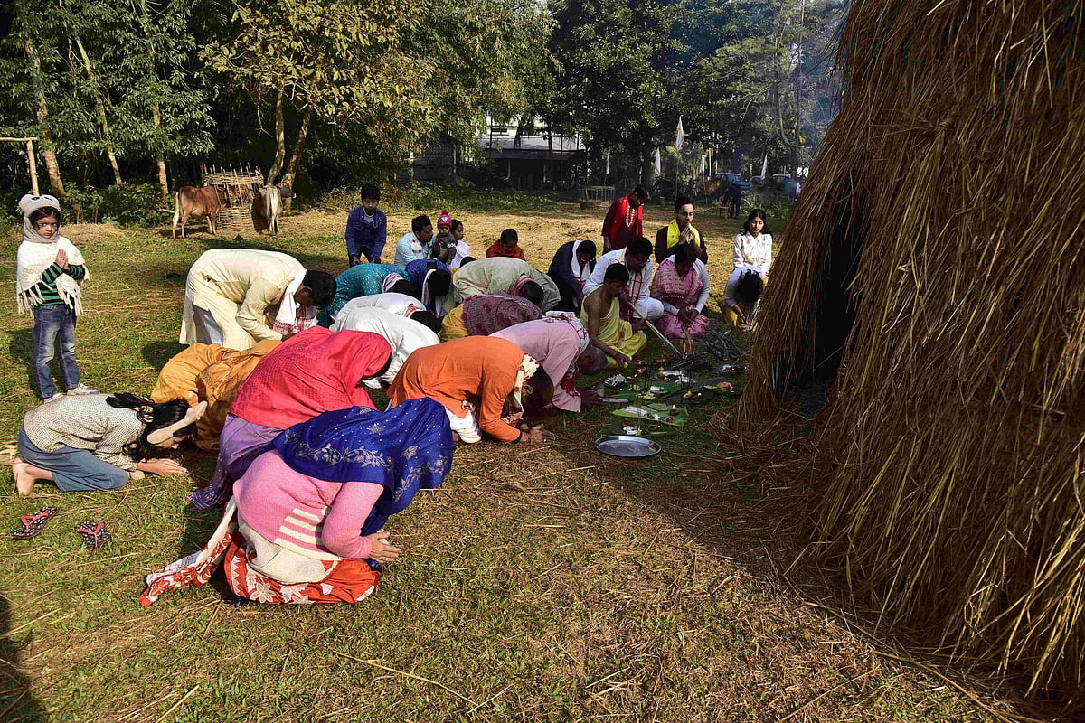 Magh Bihu marks the end of harvest season in Assam