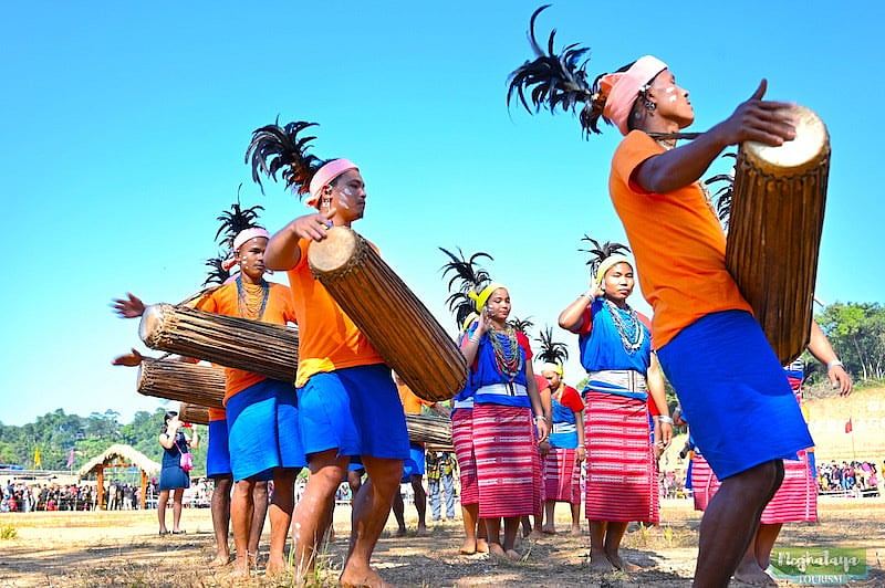 The Garo community of Meghalaya celebrating the Hundred Drums Wangala festival