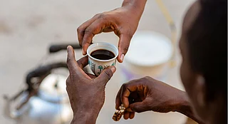 Unsplash : Ethiopian coffee ceremony is a ritual of people coming together