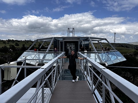 Author at the Diamond Bridge