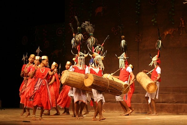 Gaur dancers perform to traditional rhythms, reflecting the tribal heritage of Madhya Pradesh