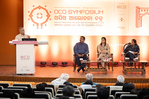 L-R: Charudutta Panigrahi · Cultural Policy Thinker
Siddhartha Mohanty · Director, MGM Foundation & Member, OCO Advisory Board
Richa Agarwal · Chairperson of Kolkata Centre for Creativity (KCC) and CEO of Emami Art
Monisha Ahmed · Founder & Executive Director, Ladakh Arts and Media Organisation (LAMO)