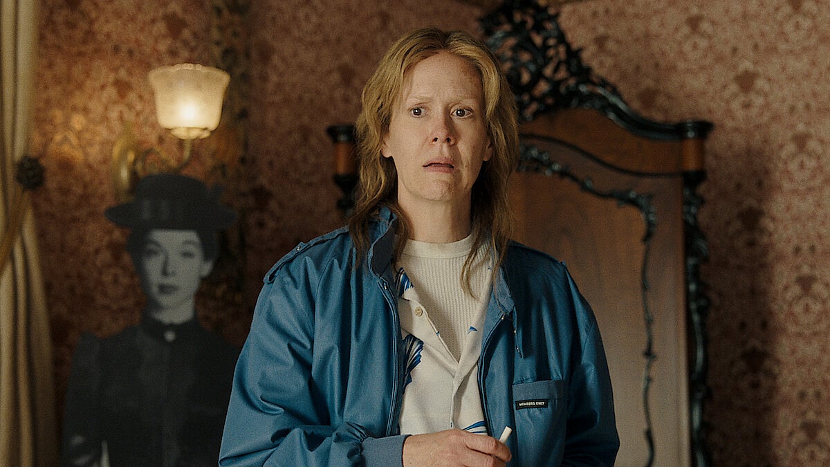 Sarah Paulson as Aileen Carol Wuornos at the Lizzie Borden House