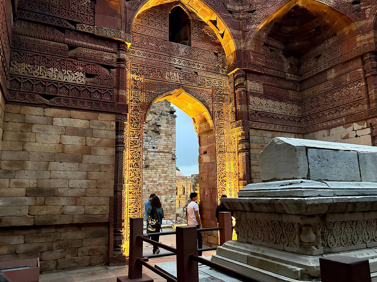 The tomb of Iltutmish in the Qutub complex