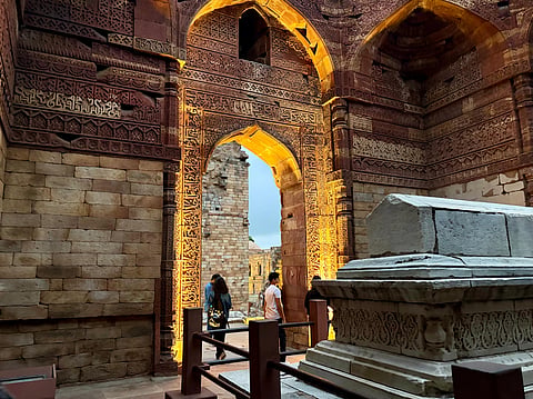 The tomb of Iltutmish in the Qutub complex