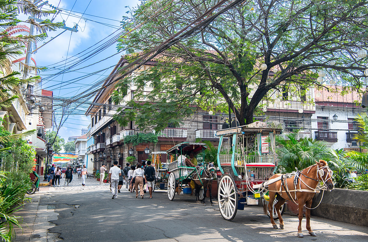 A traditional kalesa in Intramuros, Manila