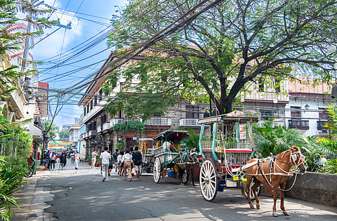 A traditional kalesa in Intramuros, Manila