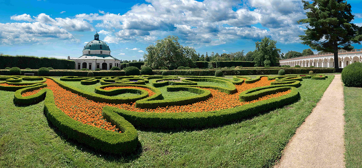The Flower Garden, also known as Květná zahrada in Kroměříž 