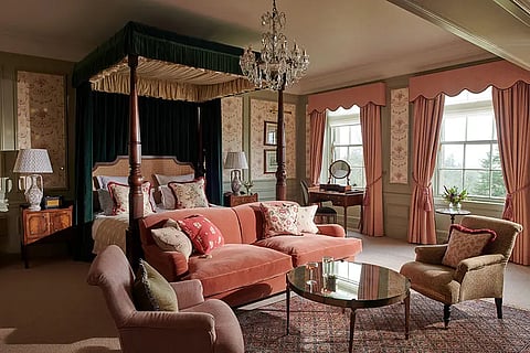 A royal suite at Gleneagles Hotel