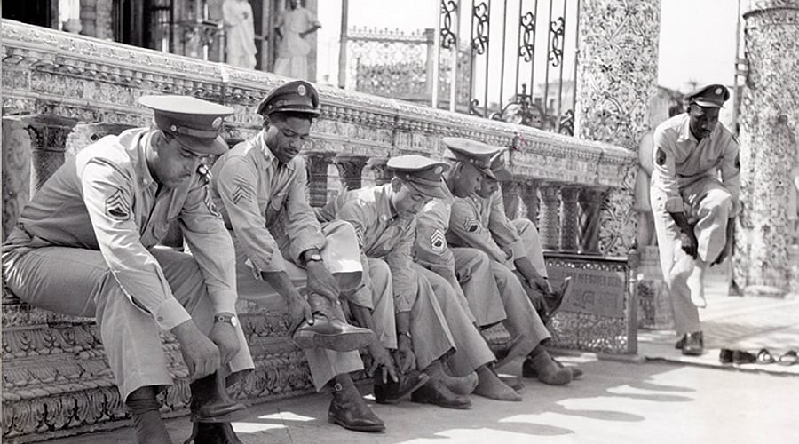 American soldiers in Calcutta 