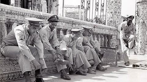 American soldiers in Calcutta 
