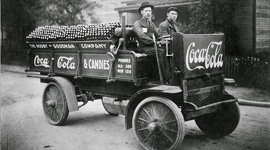 Earlier Coca-Cola Delivery Trucks 