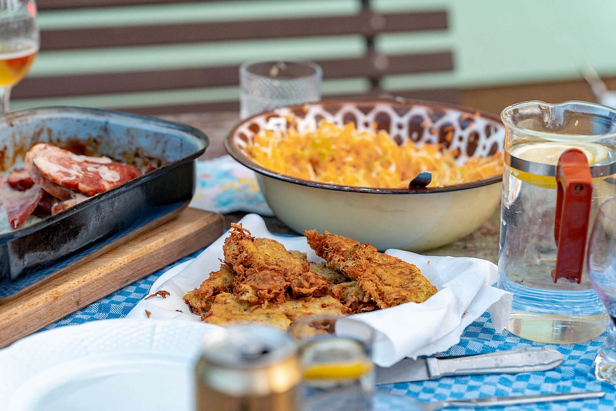 Traditional Czech potato pancakes