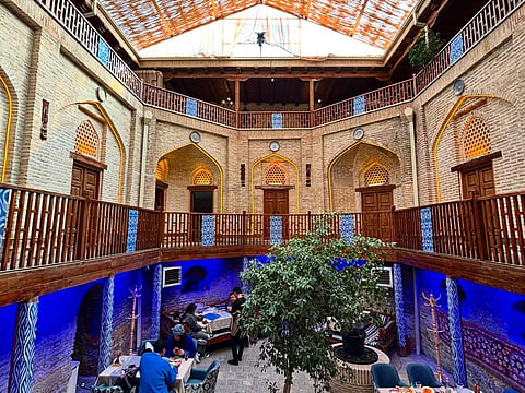 The Upper Caravanserai in Sheki continues its historic tradition of hospitality, with parts of the complex operating as a hotel