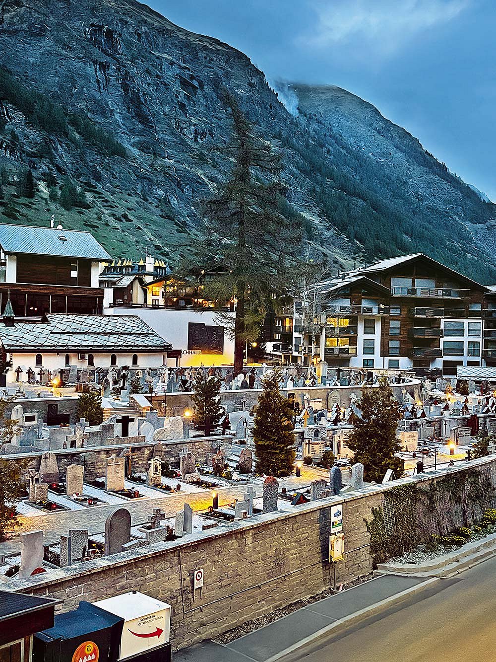 The Mountaineers Cemetery in Zermatt honours climbers who died in the surrounding Alps