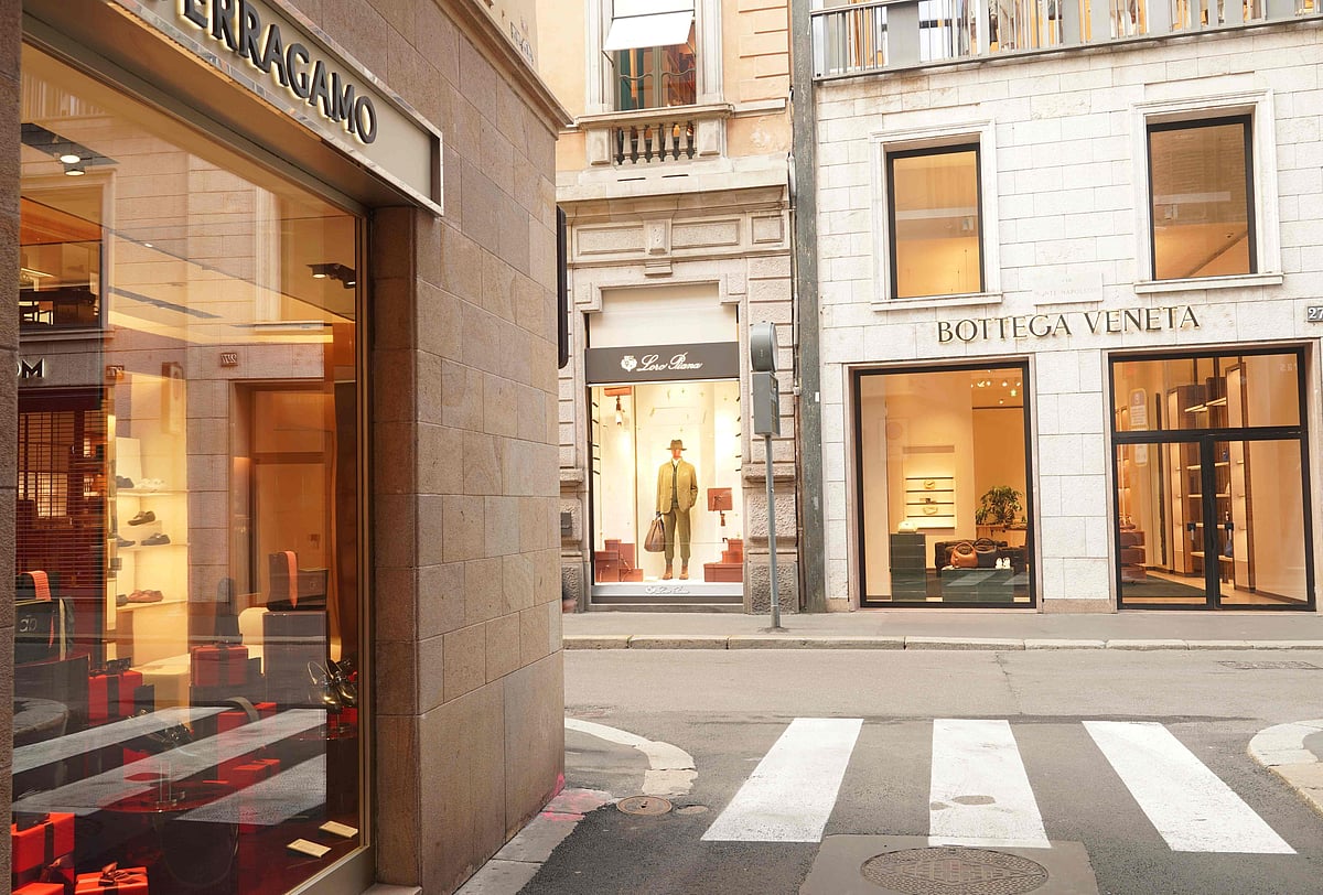 Via Montenapoleone in Milan’s Fashion Quadrilateral