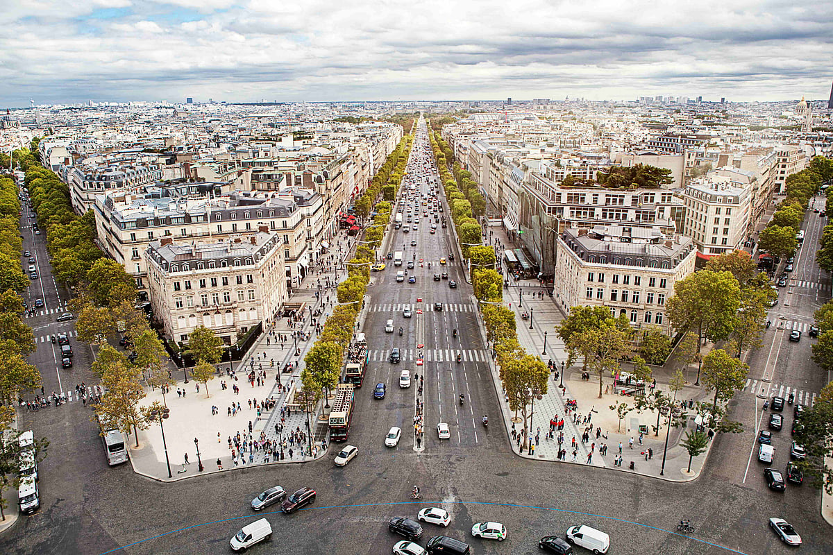 The Champs-Élysées in Paris