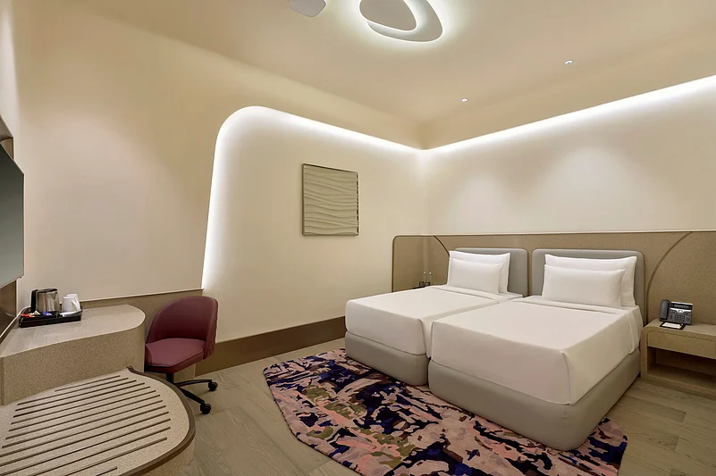 The hotel has 80 rooms across six categories