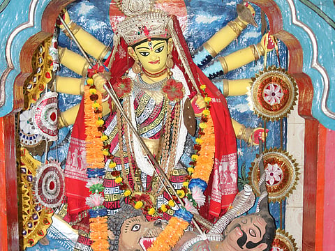 Cannon fire, patachitra paintings, and a secret midnight ceremony distinguish Bishnupur’s Durga Puja from other celebrations in Bengal