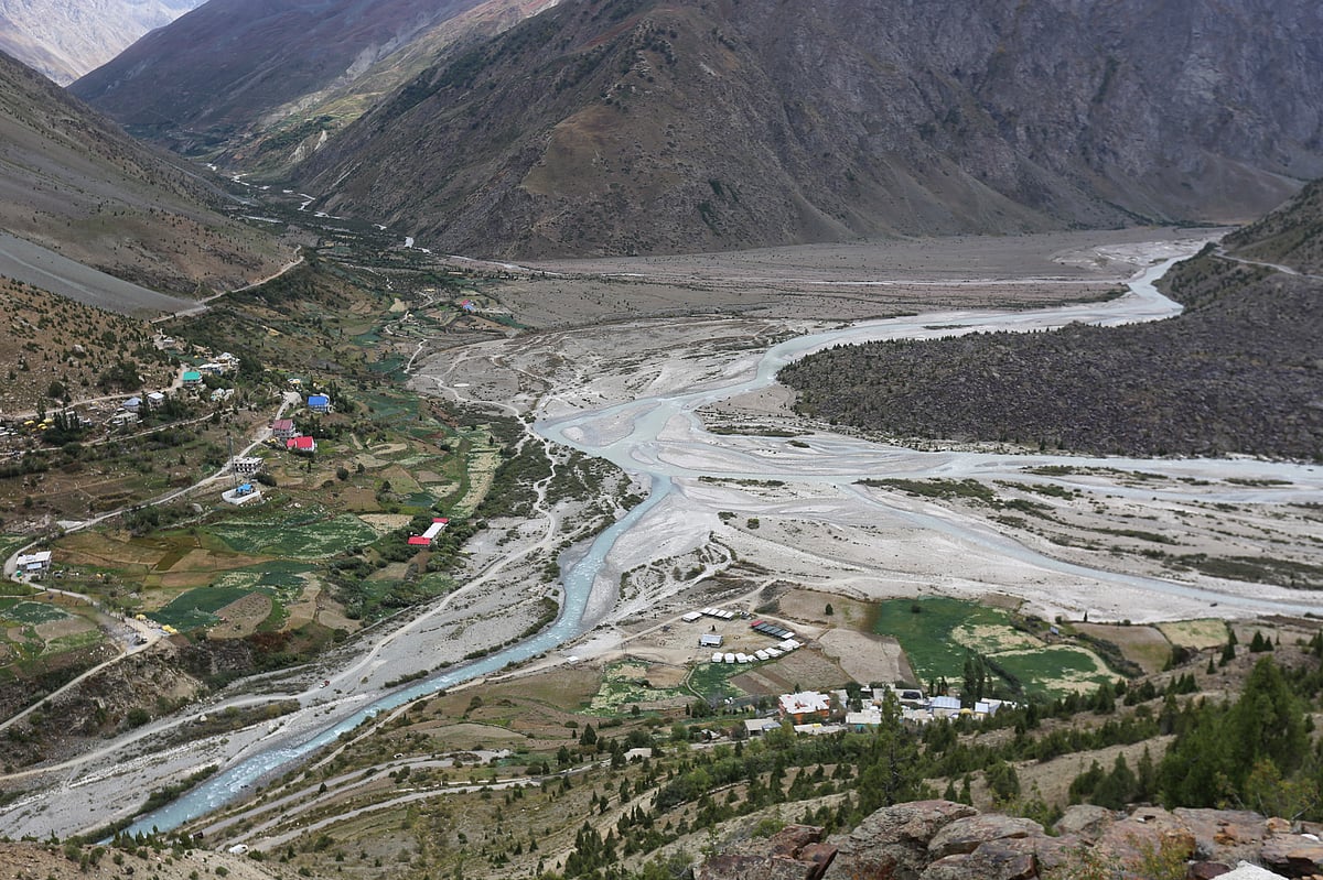 Darcha village from where the Pad Yatra flagged off