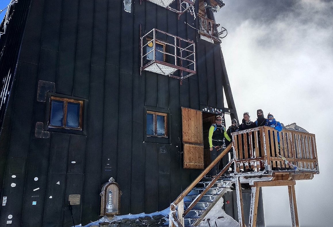 andrea b : Rifugio Capanna Regina Margherita stands at 4,554 metres on Punta Gnifetti in Italy’s Monte Rosa massif