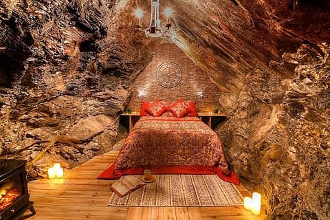 The Deep Sleep chamber has four cosy cabins and a Grotto room